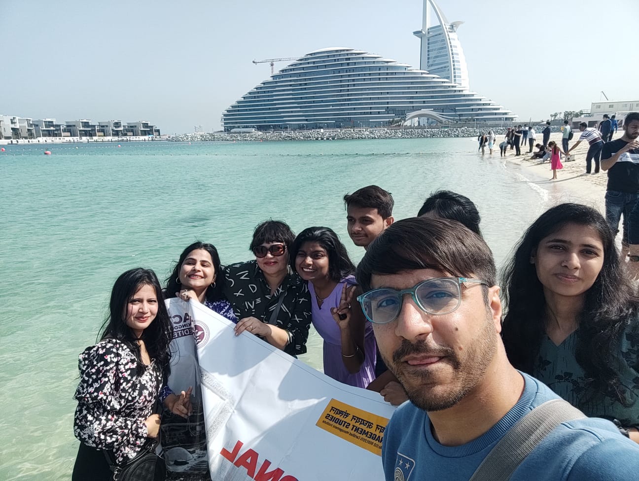 Beachside selfie during Dubai trip