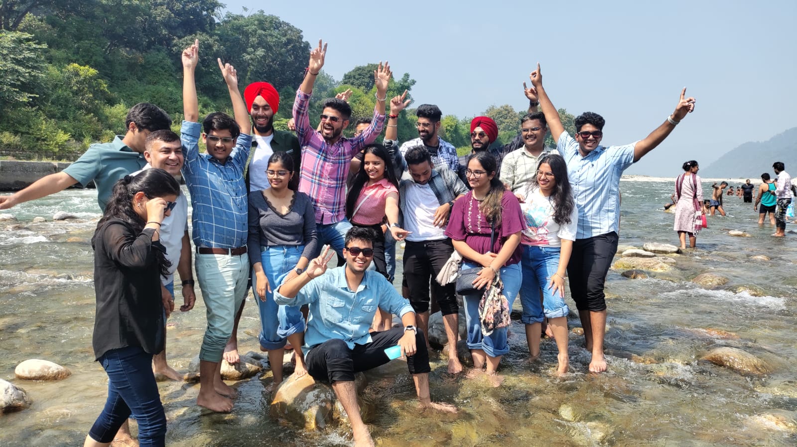 Leisure group visit at heritage site
